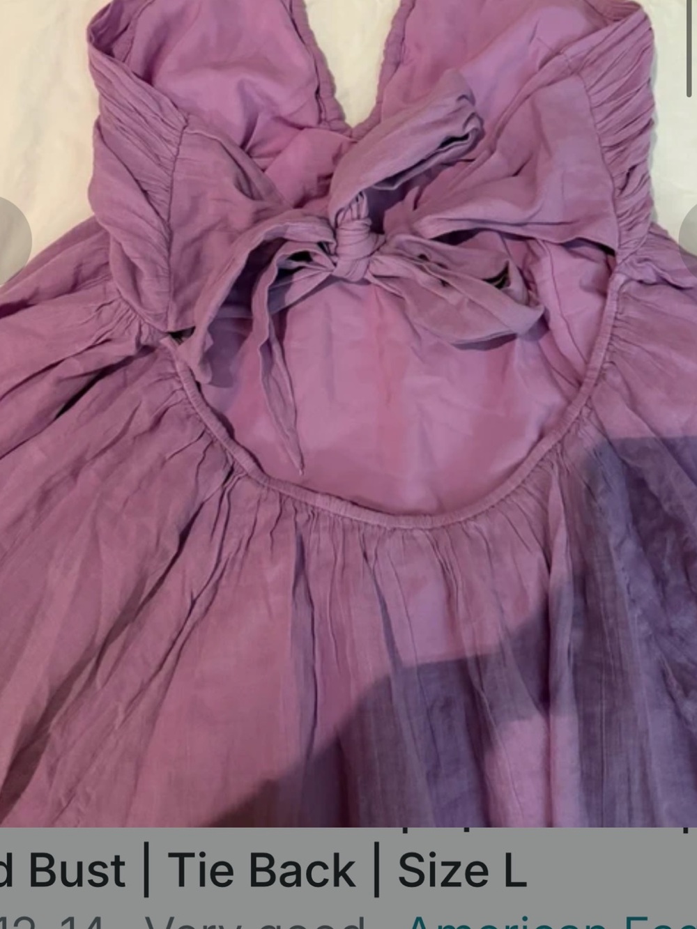 Women’s Lavender Halter Dress - Picture 2 of 3